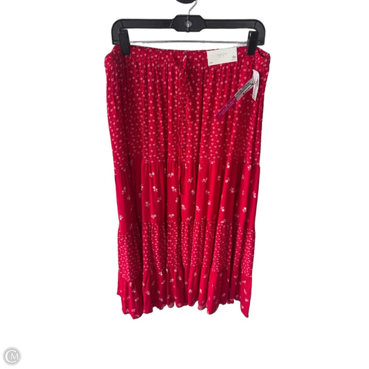 Skirt Maxi By Maurices In Red & White, Size: 0x