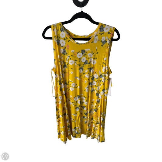 Dress Casual Short By Style And Company In Green & Yellow, Size: Xl