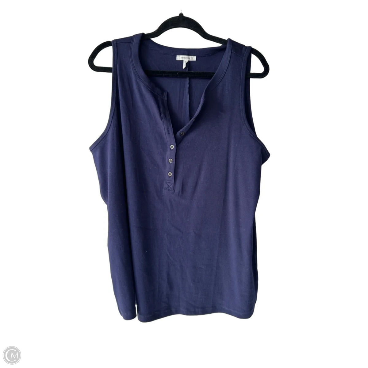Top Sleeveless Basic By Maurices In Navy, Size: 1x