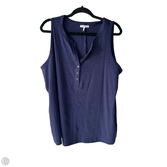Top Sleeveless Basic By Maurices In Navy, Size: 1x