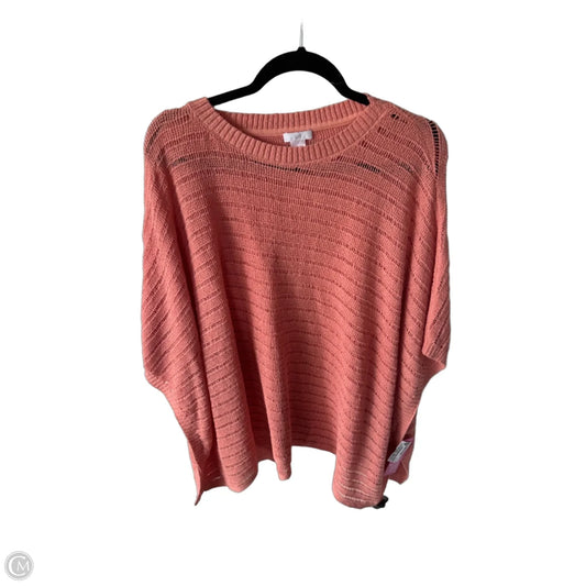 Poncho By J. Jill In Peach, Size: M