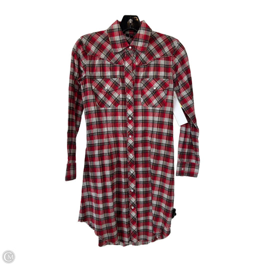 Dress Casual Short By Theory In Grey & Red, Size: Xs