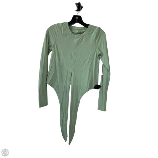 Athletic Top Long Sleeve Crewneck By Lululemon In Green, Size: S