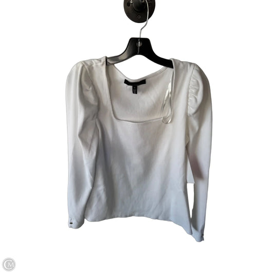 Top Long Sleeve By White House Black Market In White, Size: Xl