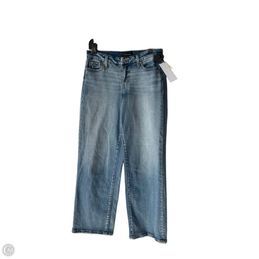 Jeans Straight By Buckle Black In Blue Denim, Size: 4