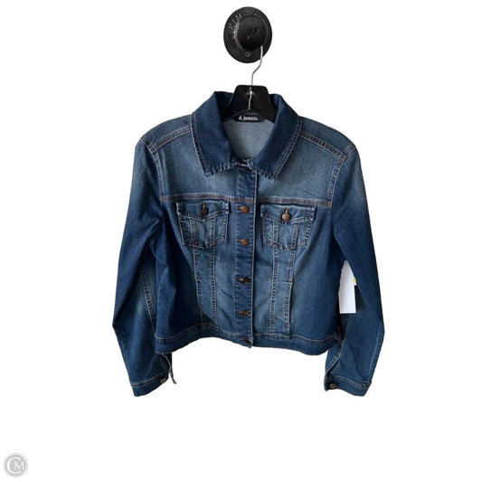 Jacket Denim By D Jeans In Blue Denim, Size: M