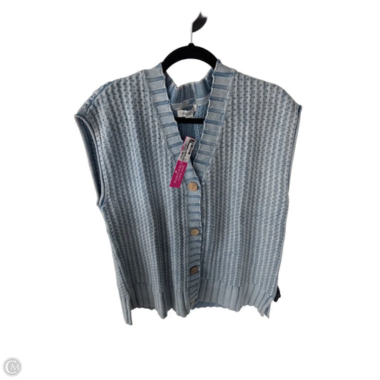 Vest Sweater By Coldwater Creek In Blue, Size: L