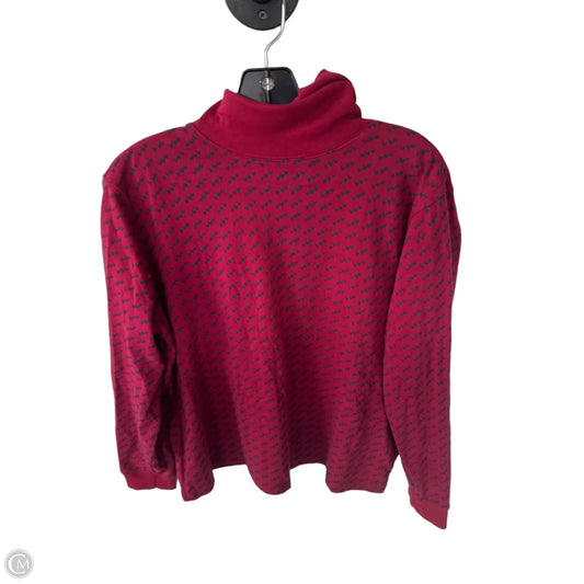 Top Long Sleeve By L.l. Bean In Blue & Red, Size: Xl