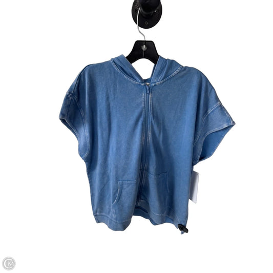 Sweatshirt Hoodie By Coldwater Creek In Blue, Size: Lp