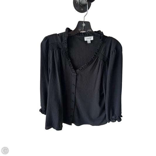 Top 3/4 Sleeve By Cece In Black, Size: Xl
