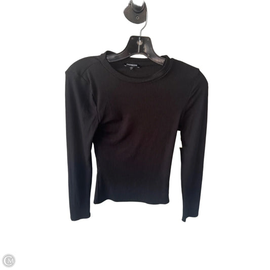 Top Long Sleeve Basic By Express In Black, Size: S