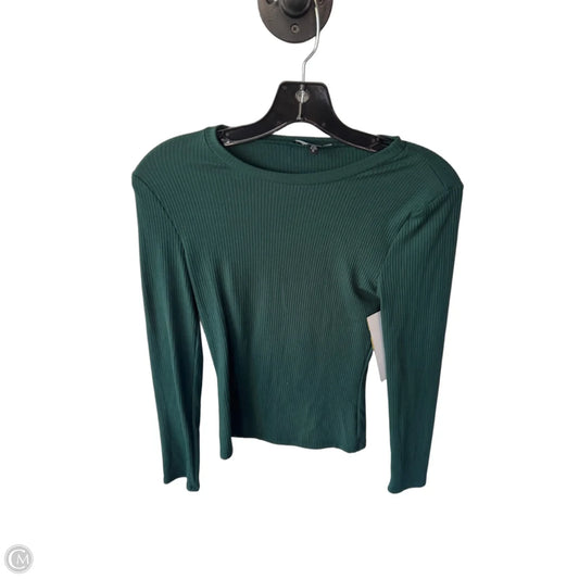 Top Long Sleeve Basic By Express In Green, Size: S