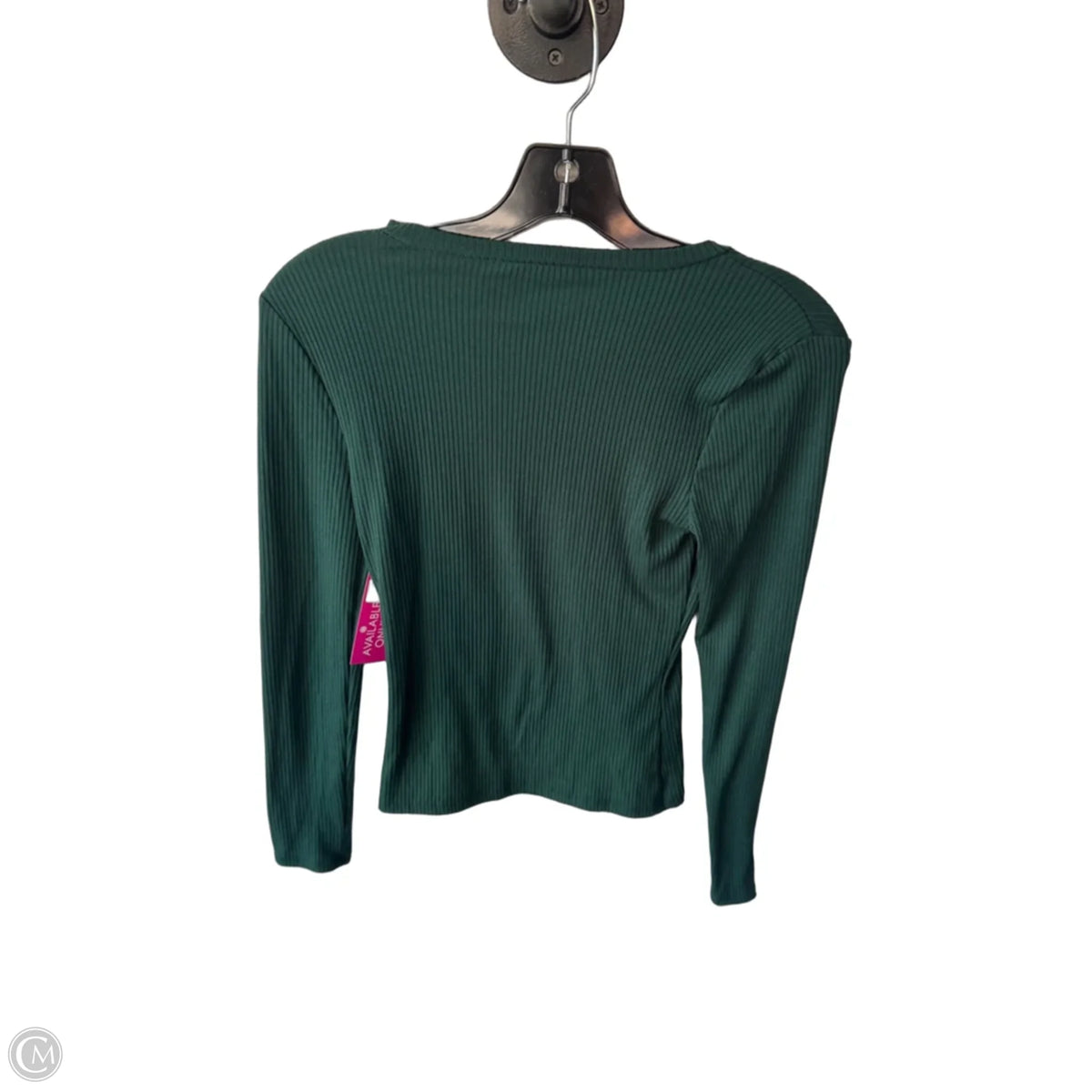 Top Long Sleeve Basic By Express In Green, Size: S