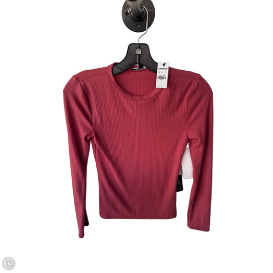 Top Long Sleeve Basic By Express In Pink, Size: S