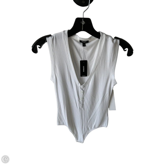 Bodysuit By Express In White, Size: Xs