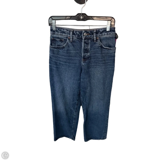 Jeans Straight By Express In Blue Denim, Size: 0