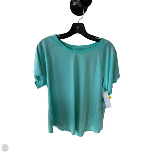 Athletic Top Short Sleeve By Tek Gear In Green, Size: Xl