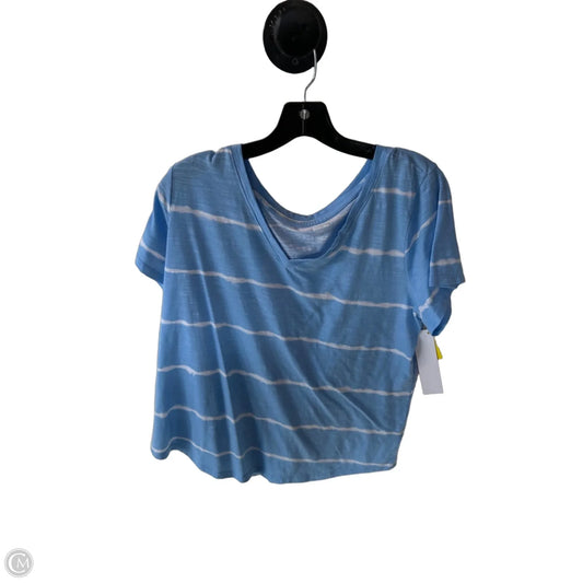 Top Short Sleeve Basic By Sonoma In Blue & White, Size: Xl