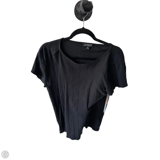 Top Short Sleeve By J. Crew In Black, Size: Xl
