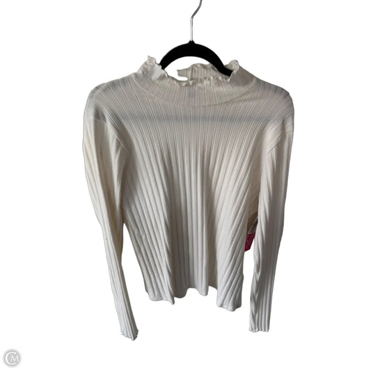 Top Long Sleeve By J. Crew In Cream, Size: Xl