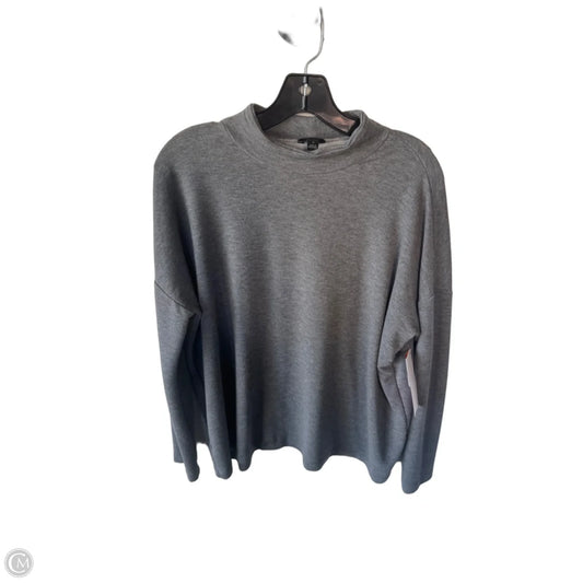 Top Long Sleeve By Ann Taylor In Grey, Size: M