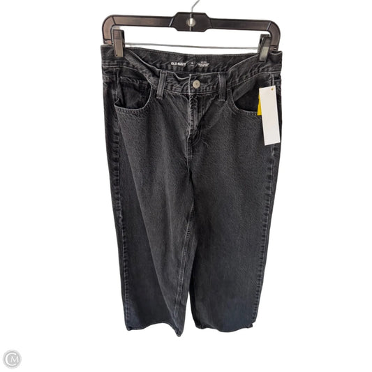 Jeans Wide Leg By Old Navy In Black Denim, Size: 6l