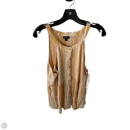 Top Sleeveless By Torrid In Yellow, Size: 2x