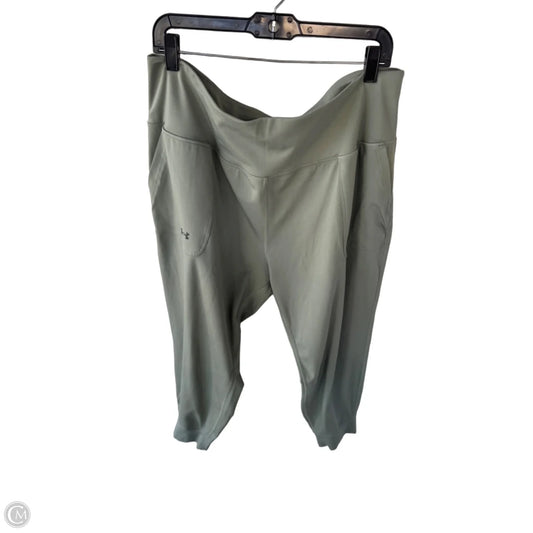 Athletic Pants By Under Armour In Green, Size: 2x