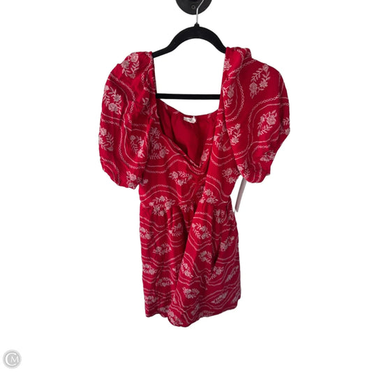 Dress Casual Short By Maurices In Red & White, Size: 0x