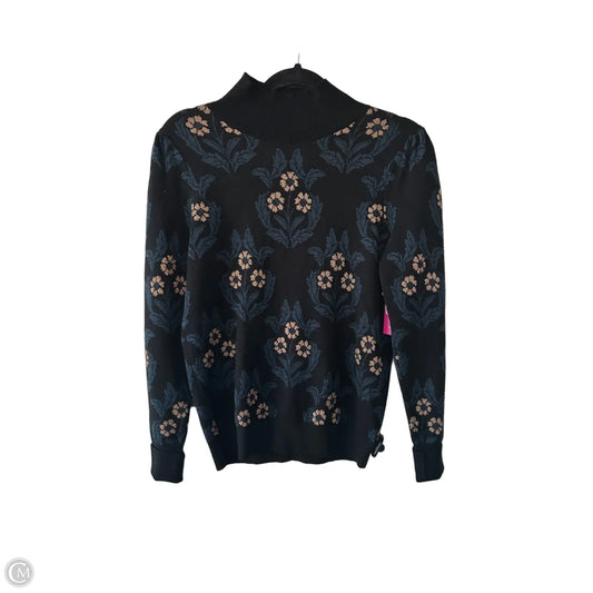 Sweater By Ann Taylor In Black & Blue, Size: Xs