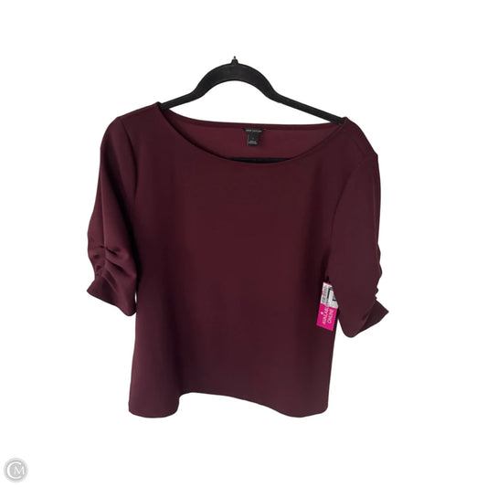 Top Short Sleeve By Ann Taylor In Red, Size: L