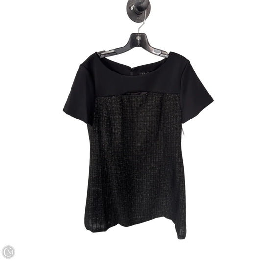 Dress Party Short By Dkny In Black & Gold, Size: L