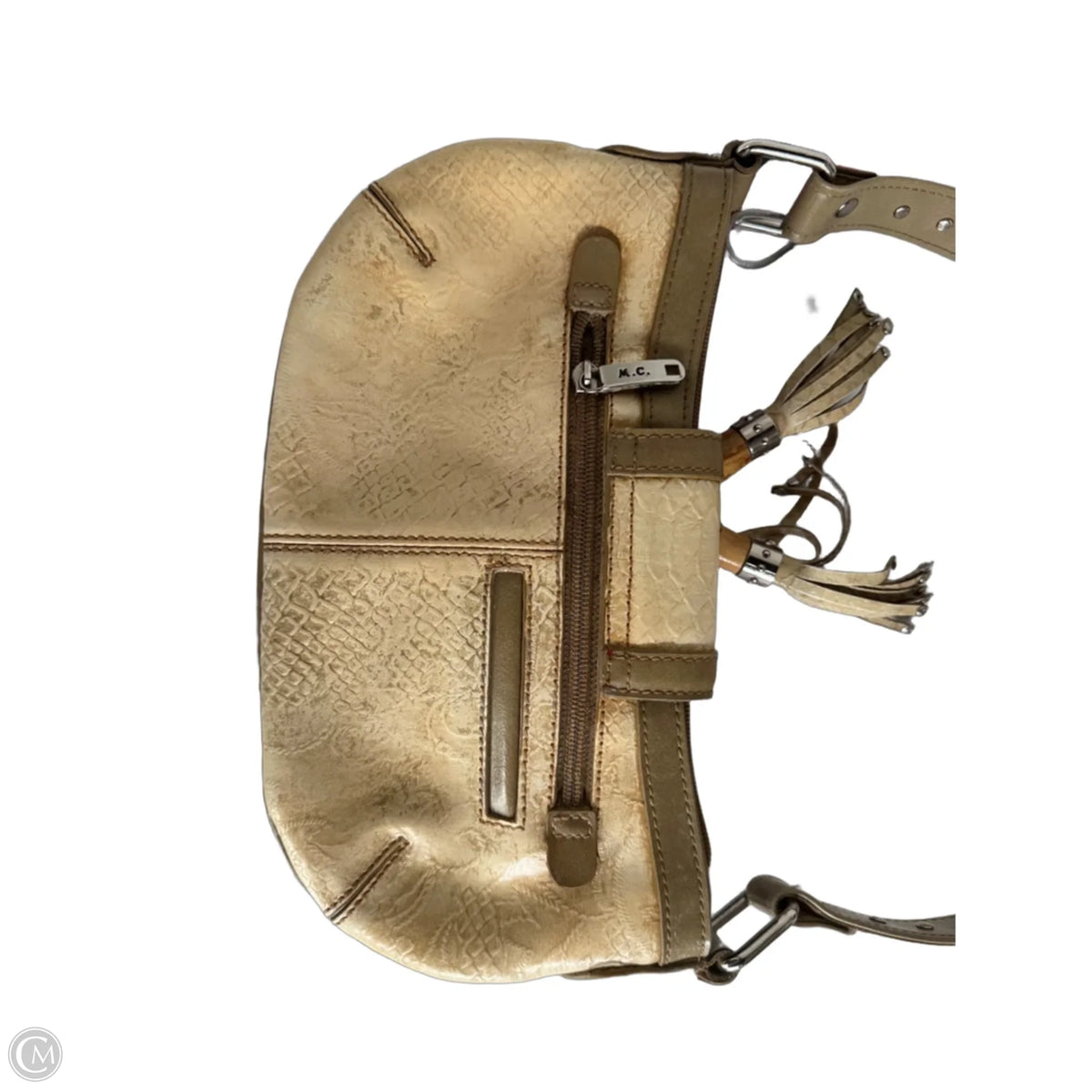 Handbag Leather By Cmc, Size: Small