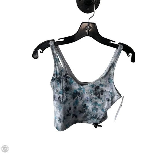 Athletic Bra By Lululemon In Blue & Grey, Size: M