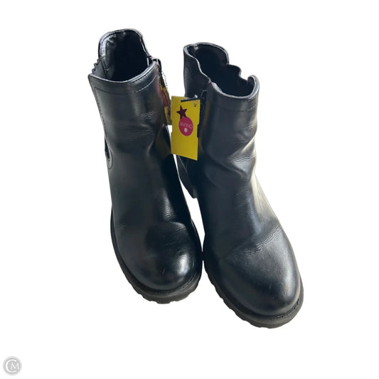 Boots Ankle Heels By Clothes Mentor In Black, Size: 6.5