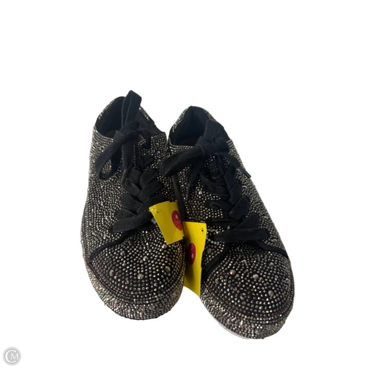 Shoes Sneakers By Inc In Black & Silver, Size: 6.5