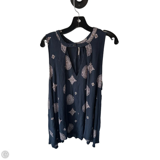 Tunic Sleeveless By Free People In Blue & Pink, Size: 0