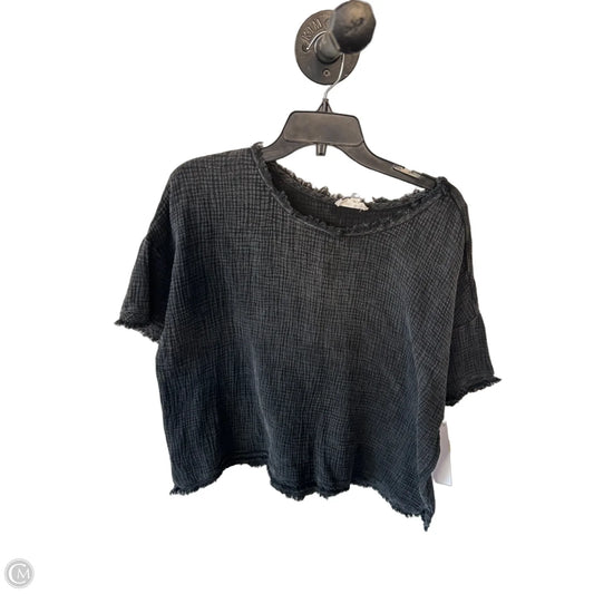 Top Short Sleeve By Eesome In Black, Size: L