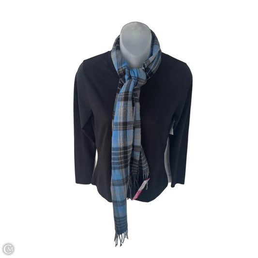 Scarf Winter By Clothes Mentor In Black & Blue