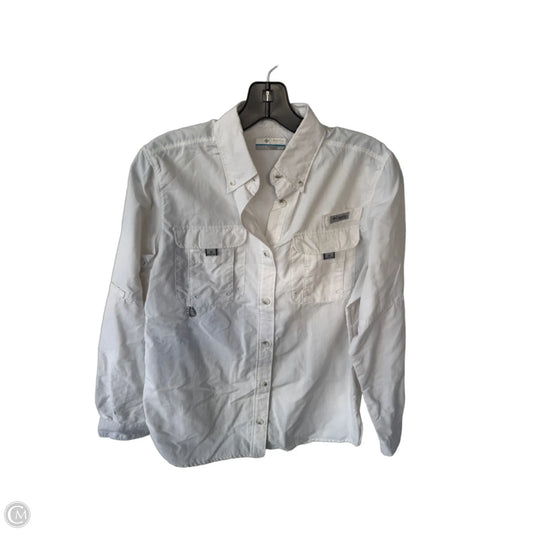 Top Long Sleeve By Columbia In White, Size: Xs