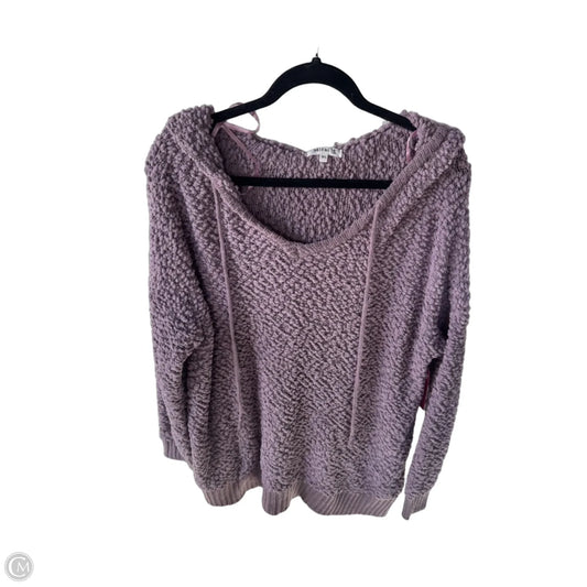 Sweater By Miracle In Purple, Size: M