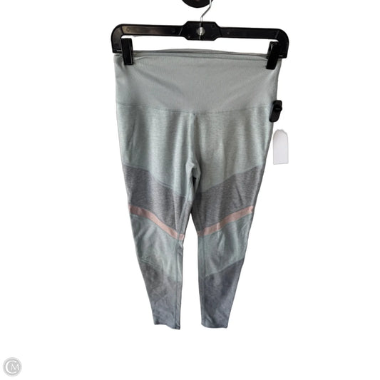 Athletic Leggings By Alo In Blue & Grey, Size: M