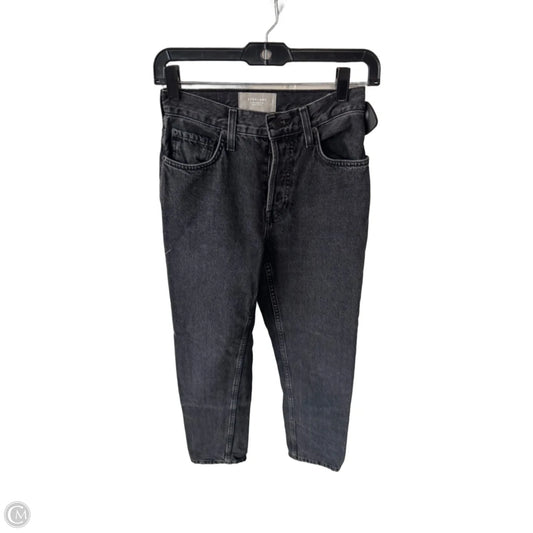 Jeans Straight By Everlane In Black Denim, Size: 0