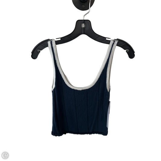 Top Sleeveless By Abercrombie And Fitch In Blue & White, Size: 0