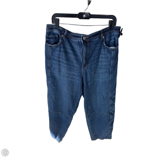 Jeans Wide Leg By Loft In Blue Denim, Size: 14