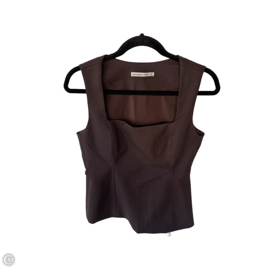Top Sleeveless By Abercrombie And Fitch In Brown, Size: S
