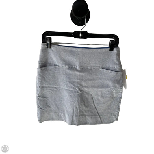 Skort By Sc & Co In Blue & White, Size: M