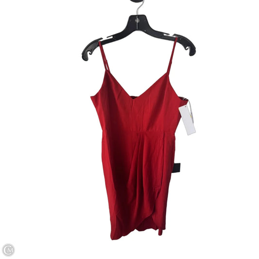 Dress Party Midi By Lulus In Red, Size: L