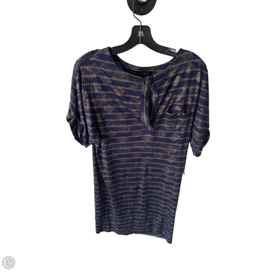Dress Designer By Marc By Marc Jacobs In Blue & Gold, Size: M