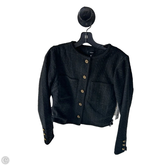 Blazer By Aqua In Black & Gold, Size: S